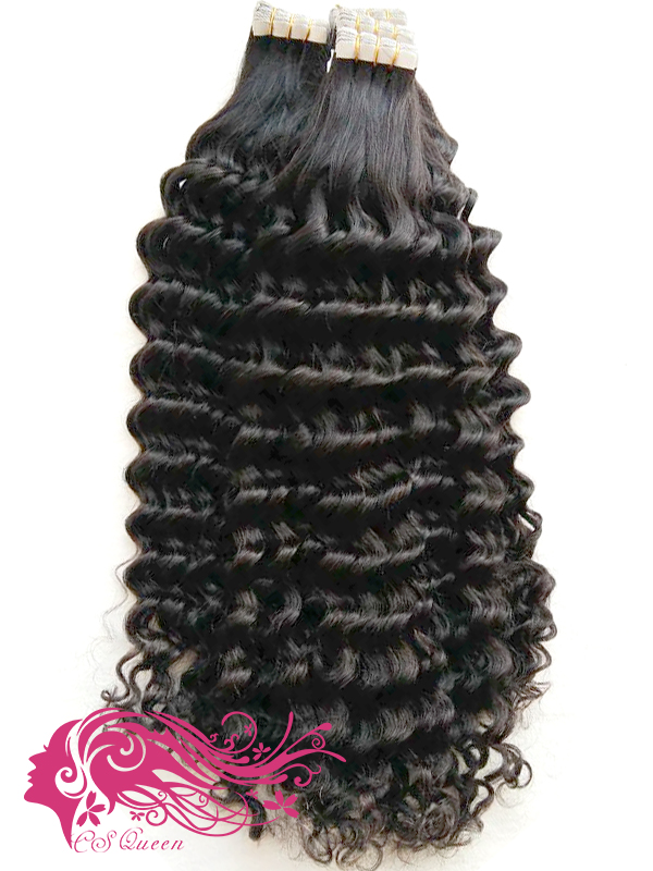 9A Deep Wave Tape In Extension 9A Hair 6 Pack Deals (50g/pack. 20pcs/pack)